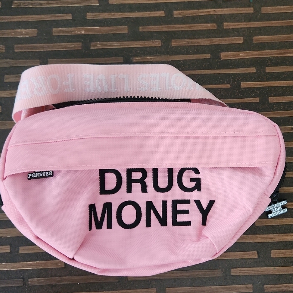 Pink Drug Money Fanny Pack